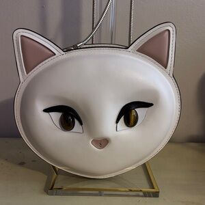 Kate Spade White and off white Cat Crossbody Bag